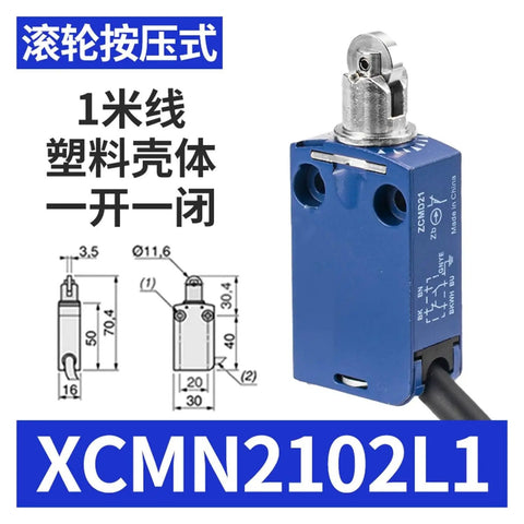 Mold Waterproof Limit Switch With Wire And 1 Meter Cable Plastic Casing XCMD2102L1 XCMN2102L1 ZCMD21 ZCE02
