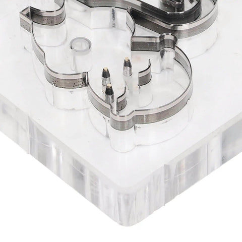 Monkey Pattern Alloy Steel Leather Cutting Die And Punching Mold for DIY Crafts close-up on steel exterior