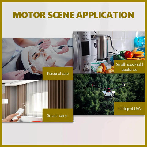 Applications of DC 6V 2W Micro Speed Reduction Motor Mini Motor with Magnetic Coded Disc Hall Encoder (70RPM) in various settings.