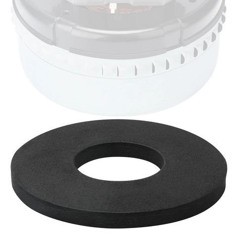 Black 5.7-inch foam motor gasket, circular seal for carpet extractor, vacuum and blower motors.