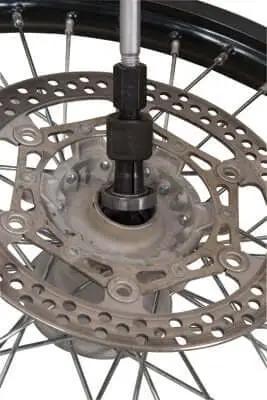 Blind Hole Bearing Puller Kit With Slide Hammer and Collets, 8mm through 30mm, installed on machine for bearing removal