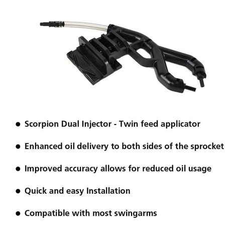 Essentials Micro XSystem 3.0 Plus Electronic Automatic Motorcycle Chain Lubrication System Scorpion Dual Injector accessory