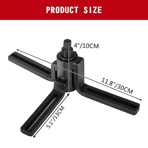 Beefy Heavy Duty Motorcycle Crankcase Splitter And Flywheel Puller Tool For Disassembling 2 And 4 Stroke Engines Under 500cc dimensions