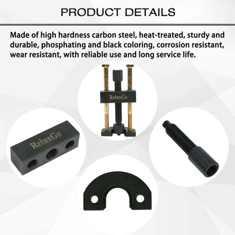 Components of Transmission Mainshaft Inner Bearing Race Tool Installer Puller for Harley Davidson Big Twin 5 and 6 Speed 1984-present # 34902-84.