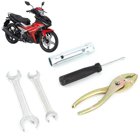 Compact Motorcycle Tool Kit With Socket Wrench Set, Screwdrivers And Pliers, Lightweight All In One Hand Tool Set For Maintenance And Repairs, Portable DIY Motorcycle Fix Kit For On The Go