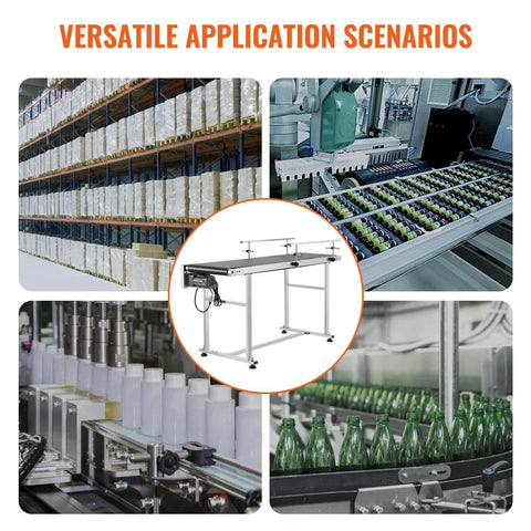 Industrial Grade Stainless Steel Motorized Belt Conveyor For Inkjet Coding Applications With PVC Anti Static Belt multiple uses