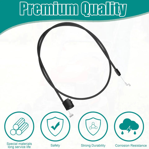 Restore precise mowing control with this premium control stop cable for 20 and 22 inch walk behind mowers, cable with Z Bend and T-shaped ends.