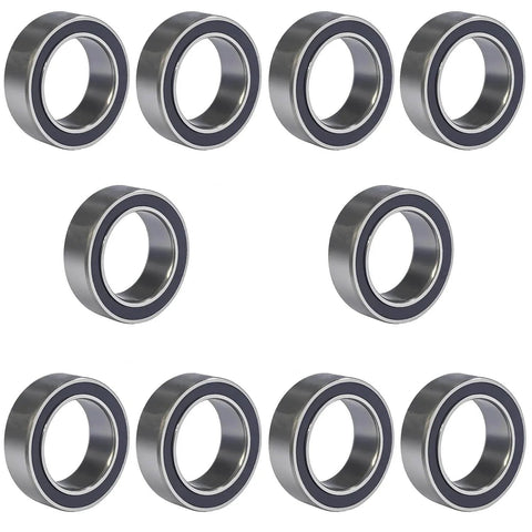 10-pack of MR128-2RS Deep Groove Ball Bearings 8x12x3.5mm double rubber sealed chrome steel for RC cars, planes, drones, and robotics