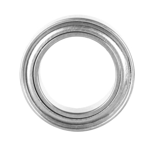 Front view of MR128ZZ deep groove ball bearing, 8mmx12mmx3.5mm size, chrome steel, part of 20pcs MR128ZZ 8mmx12mmx3.5mm Double Shielded Miniature Bearings.