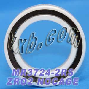 MR3724-2RS Full Complement Ceramic Bearing 24x37x7 ZrO2 Bearings - VXB Ball Bearings