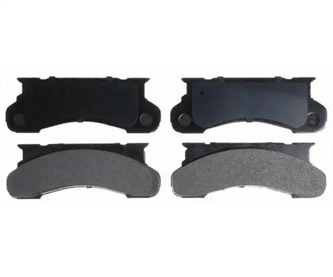 1991 Jeep Cherokee RWD Front MRD203 Organic Disc Brake Pad Set, 1 Set, top and bottom views of brake pads.