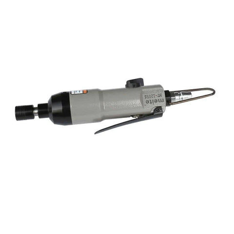 Side view of MT-1205S 1/4-Inch Industrial Air Torgue Pneumatic Screwdriver with 9500 RPM Speed, featuring 1/4 in chuck and compact design.