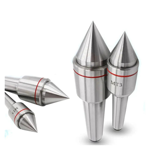 Rotating Live Center For CNC Lathes MT1 MT2 MT3 MT4 MT5 Big Head High Precision Bearing Design Close-up View