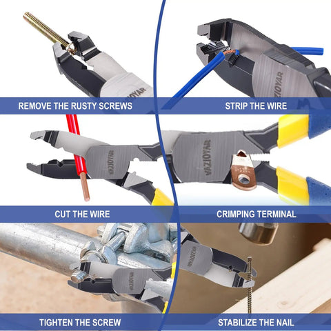 Multi Function Screw Extractor Pliers For Stripped Screws And Nuts Non Slip Tool That Extracts Broken Rusted Screws And Grips Bolts