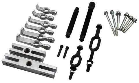 Beefy 20-Piece Multi Purpose Bearing And Pulley Puller Set With Drop-Forged Tools for bearings, alternators, and pulleys.