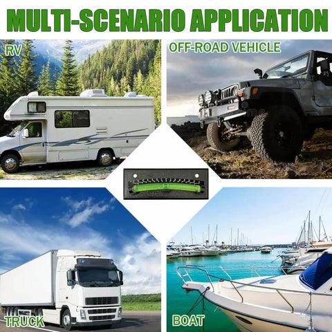 2 Pack RV Leveler Bubble Leveling System For Trailers And Campers With ABS Plastic Durable Build Tilt Gauge From Minus 7 To Plus 7 Degrees Graduated Markings For Quick Easy Leveling On Any Site in multi-scenario use: RV, off-road vehicle, truck, boat.