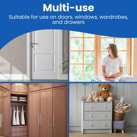 Experience top protection with an extra thick soft foam door pinch guard preventing finger injuries for kids and pets installed.