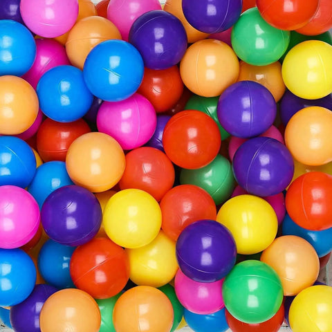 Ball Pit Balls for Baby and Toddler Phthalate Free BPA Free Crush Proof Plastic - Multicolored Pit Balls in Reusable Play Toys for Kids