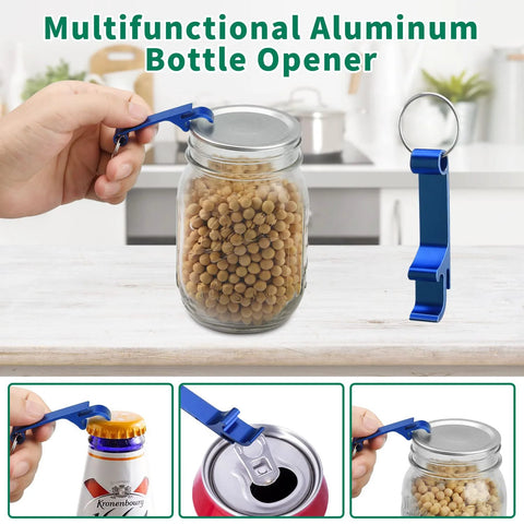 Mason jar sealer kit for FoodSaver vacuum sealers, blue jar sealer tool with hose beside a glass jar