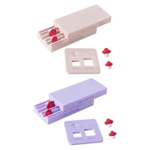 Mushroom Shape Clay Roller for Bead Making Two Sizes Interchangeable Ends 10mm and 12mm Jewelry Crafting Tool