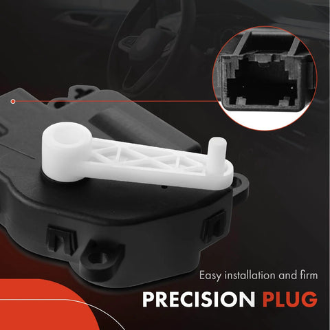 A-Premium HVAC heater blend door actuator for Ford Mustang 2005–2009; white plastic lever, air inlet connector