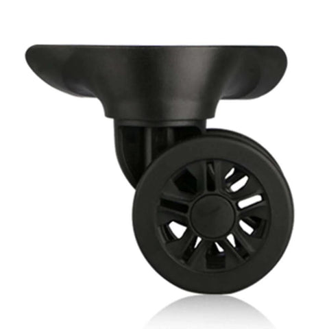 Side view of black (DL-W170#) Mute Connected Spinner Wheels for Replacement Luggage Wheels Wear Silent Draw bar Box DIY (2 pcs/Set)