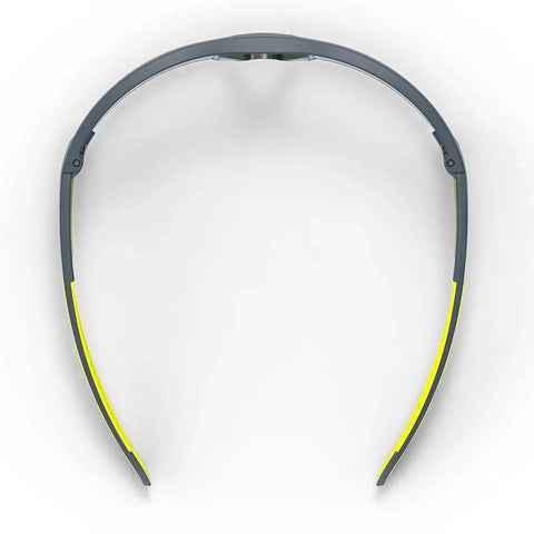 Top view of MX250 Variomatic Safety Glasses With Transition Lenses Anti Fog ANSI Z87 UV showing lightweight, metal-free frame.