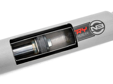 Close-up of 4.5-8 Inch N3 Rear Shock Absorbers For 07-24 Chevy And GMC 1500 Pickup Trucks - 10 Stage Variable Valving, Nitrogen Charged