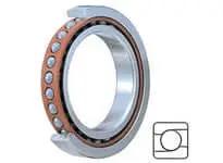Nachi 40TAB07UP4 Ball Screw Support Bearing, 40mm ID by 72mm OD by 15mm Width, Heavy Duty Industrial CNC Grade Bearing, side view