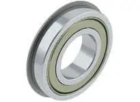 Experience smooth, durable rotation with the NACHI 6018ZZNR deep groove ball bearing, 90x140x24mm, two shields, front view.