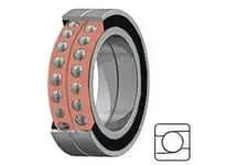 30TAB06DF-2LR/GMP4 Nachi Precision Angular Contact Sealed Ball Bearing Face To Face Pair, 30x62x15mm, showing dual row design