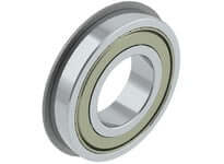 NACHI 6014ZZENR Deep Groove Ball Bearing Single Row 70X110X20mm with two shields and snap ring, side view.