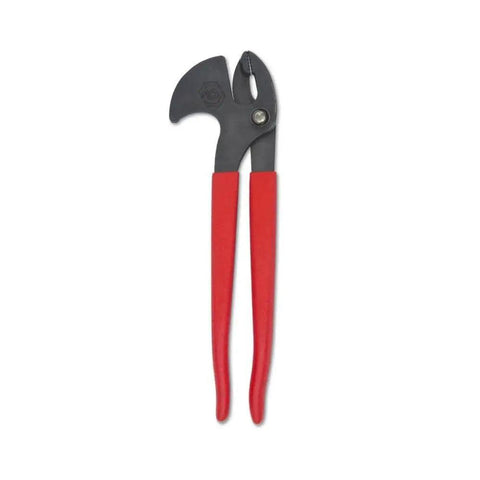 Effortlessly remove nails with an 11 inch nail puller featuring a forged steel head and dual handles for maximum leverage