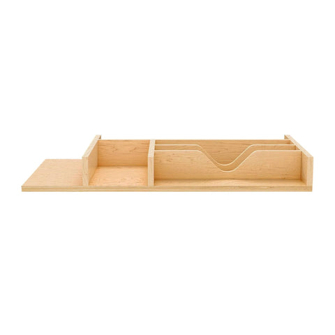 Natural Maple Right Size Utensil Insert Home Storage Kitchen Organizer 7 Compartment Drawer Accessory 10-1/4" x 19-1/2 4WCT-15SH-1
