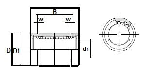 NB SW24UU 1-1/2" Bore Ball Bushings Linear Motion