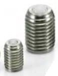 NBK Made in Japan BRUSS-8-N Set Screw Type Ball Transfer Unit for Upward Facing Applications - VXB Ball Bearings