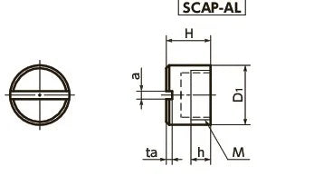 NBK-SCAP-3-AL Aluminum Cover Caps .Made in Japan - VXB Ball Bearings