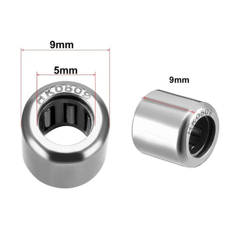 Drawn Cup Needle Roller Bearing Set Open End 5mm Bore 9mm Outer Diameter 9mm Width Pack Of 10 Heavy Duty High Load Capacity