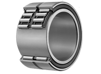 Single Machined Needle Roller Bearing NA6906UU 30 mm ID x 47 mm OD x 30 mm Width, Caged High Carbon Steel with Oil Hole, Seals and Inner Ring