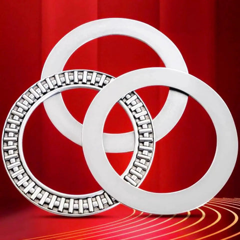 Heavy Duty Workhorse Thrust Needle Roller Bearing Set With Washers AXK2035 20mm Bore 35mm Outer Diameter Precision Steel Cage