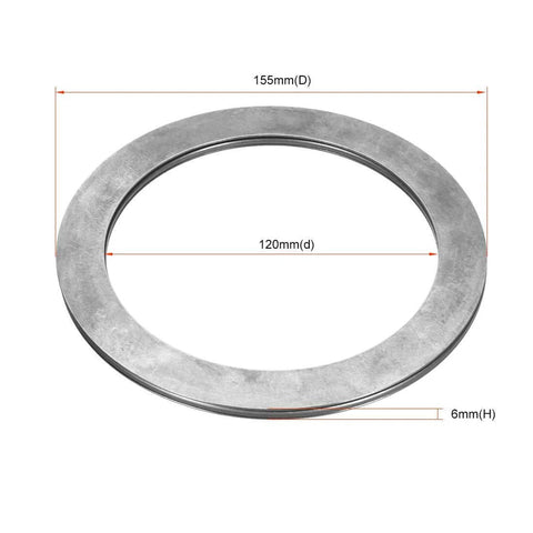 AXK120155 Needle Roller Thrust Bearings with 2 Washers, 120mm Inner Diameter, 155mm OD, 4mm Width Chrome Steel washer view