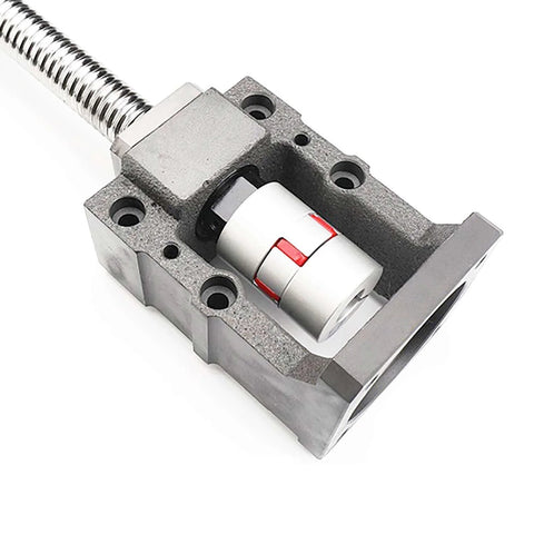 Nema 24 Servo Motor Steel Mounting Bracket and BK12 Ball Screw Fixed End Supports Bearing Mount for 60mm Nema 24 Motor in CNC setup