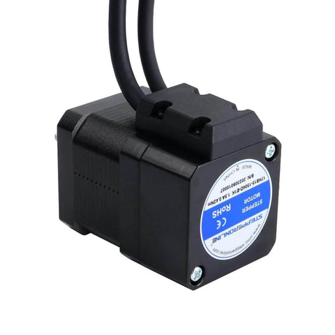 Nema 17 Closed Loop Stepper Motor 42Ncm/59.48oz.in with Encoder 1000PPR(4000CPR) displaying its side view and cable connector