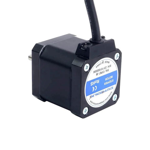 Back view of IP67 Waterproof Nema 17 Stepper Motor 2.0A 0.59Nm(83.57oz.in, showing cable connection and mounting points.