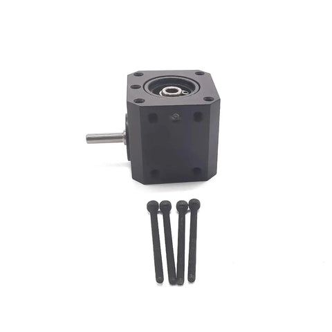 Right Angle Gearbox for Nema 17 Stepper Motor 90 Degree Spiral Bevel Gear with mounting bolts