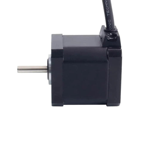 Side view of IP67 Waterproof Nema 17 Stepper Motor 2.0A 0.59Nm with 42x42mm frame, showing shaft and cable connection.