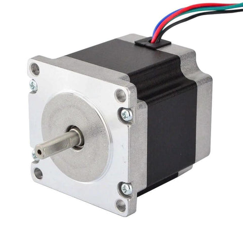 3PCS Nema 23 CNC Stepper Motor 2.8A 1.24Nm/175.6oz.in 56mm Bipolar for Hobby CNC Kit, front view