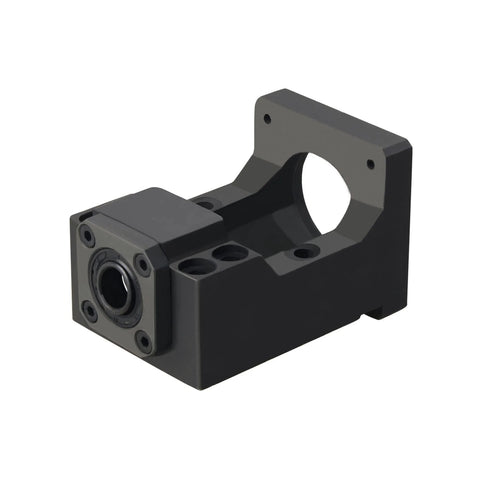 Front view of ✝️ Nema 23 stepper motor steel mounting bracket for 57mm nema 23 motor and 10mm ballscrew cnc balls crew kit sfu1204 3j704dby2xdl16reo24sw8 0 built for smooth motion, steady alignment, and clean installs for CNC, automation, and replacement jobs.