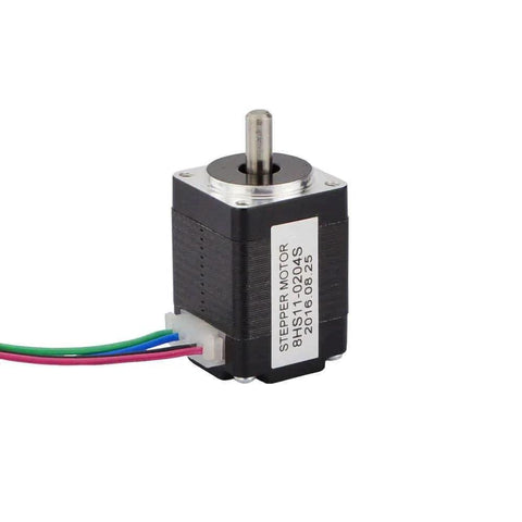 Front view of Nema 8 Bipolar Smallest Stepper Motor 1.6Ncm/2.3oz.in 1.8deg 28mm 0.2A 4 Leads with 20x20 mm frame.