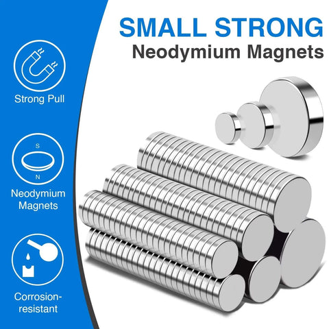 255 Pcs Rare Earth Neodymium Magnets Set In 6 Sizes For Crafts Whiteboards Refrigerators Home Office And School displayed.